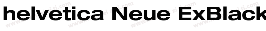 helvetica Neue ExBlackCon字体转换